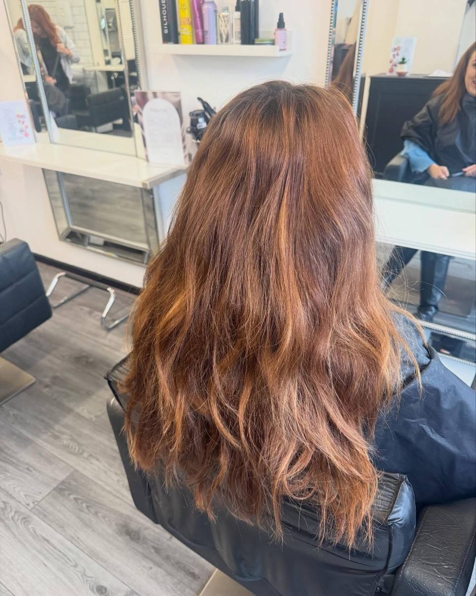 Auburn balayage